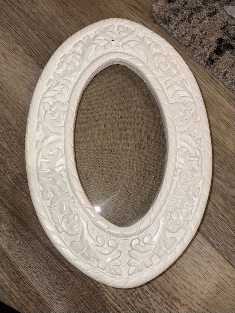 ARHAUS Decorative Oval Floral Wall Shadowbox Frame
